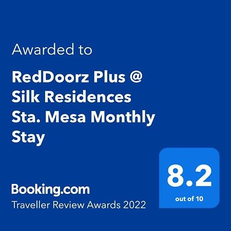Reddoorz Plus @ Silk Residences Sta. Mesa Monthly Stay Manila Eksteriør bilde